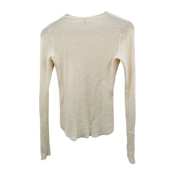 Margaret O'Leary Cream Knit Thermal Sweater - Picture 4 of 5